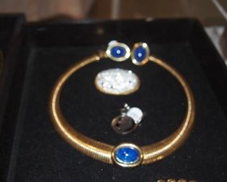 C. Dior Choker and matching earrings
