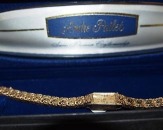 Gold A. Pailet Women's watch