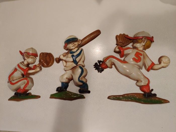 Vintage Baseball Wall Plaques