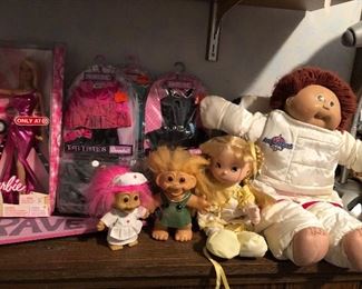 Vintage Astronaut Cabbage Patch, troll dolls