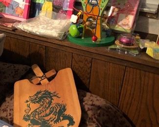 Renaissance Festival wood shield and sword 