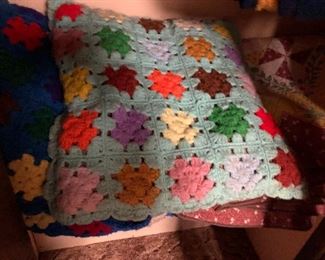 Vintage knit blankets 