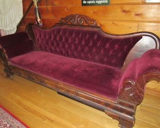 truly the loveliest Victorian sofa we've seen - and comfortable too!
