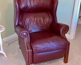 Leather recliner 