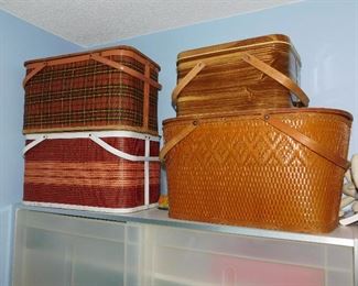vintage picnic baskets