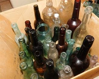 vintage glass bottles