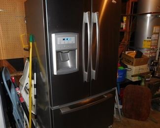 Whirlpool stainless steel refrigerator with French doors