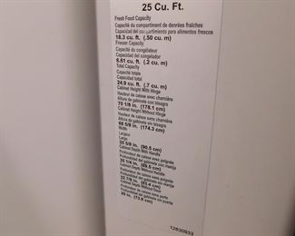 Whirlpool stainless steel refrigerator with French doors