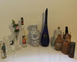 Bottles, Bud Vase with Glass Roses, Vases and More
