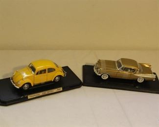 Die Cast VW Beetle & Studabaker Cars
