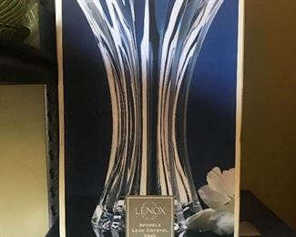 Lenox crystal vase