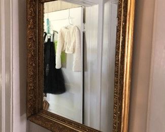 Antique gold gilt mirror