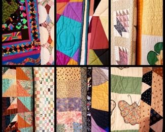 MANY quilts!