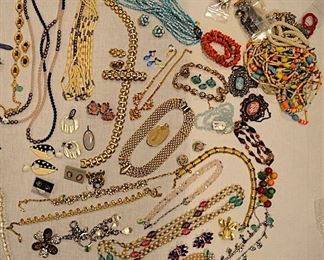 Lots of Fine and Costume Jewelry, Gold Watch,  Watches
