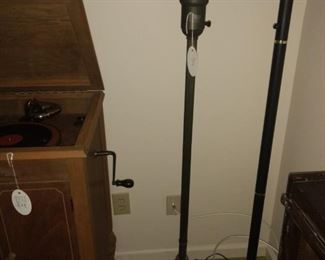 Probably 3 or 4 antique floor lamps.