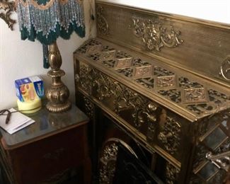 Fireplace surround, metal