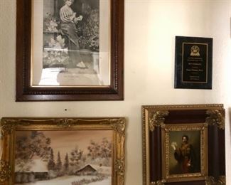 Prints, framed