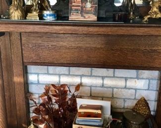 One of many fireplace surrounds