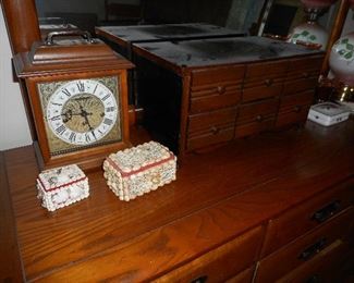 Clock, Jewelry Boxes, etc