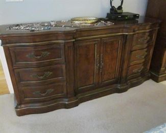 Triple Dresser, Drexel, gold accents  $250 with mirror, or best offer