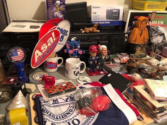 Lots of political collectibles 