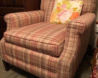 Sturdy chair, recently reupholstered.