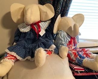 Hand made Republican Elephants.