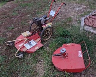 DR- Field and Bruch 8hp mower with two decks