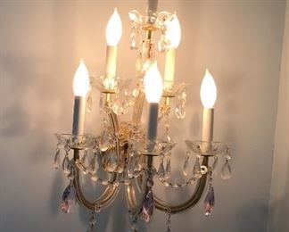 Crystal sconces