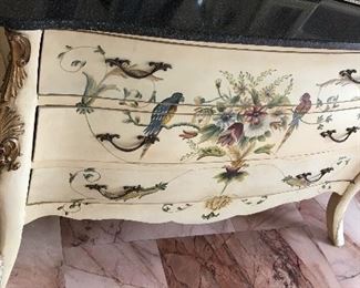 Hand painted large chest