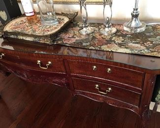 Long Mahogany Server