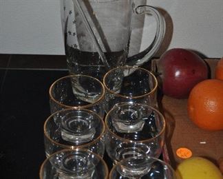 Mid century martini set