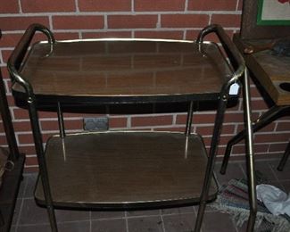 Mid- century bar cart