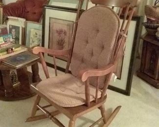 Wood rocking chair