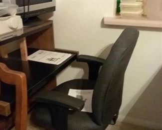 Office chair & computer desk