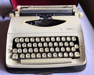 typewriter royal quiet deluxe holland