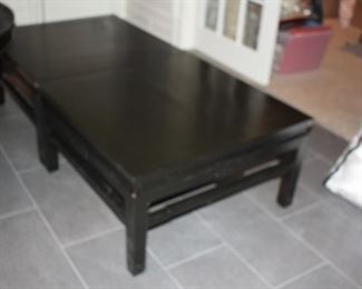 Pair of Black Square Coffee Tables