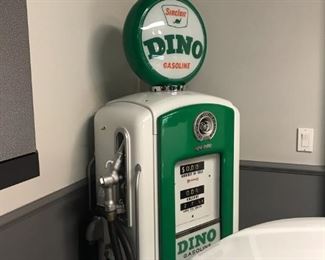 2 Pristine Vintage Gas Pumps - Sinclair "Dino"