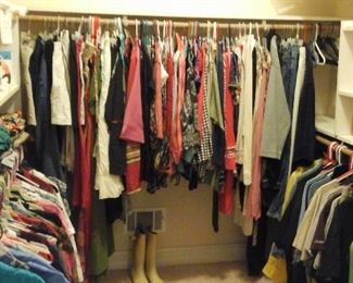 Ladies clothes, shoes etc.