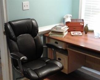 Leather desk chair