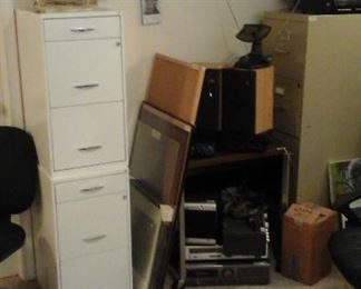 file cabinets, monitors and more