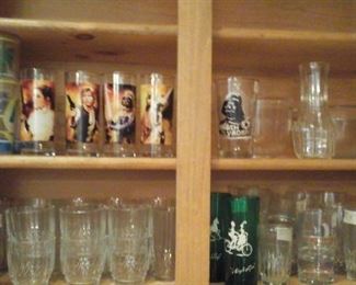 set of 4 Star wars glasses