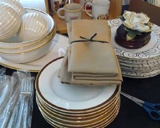 Svc. for eight. Balls and magnolia music box not included.