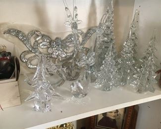 Crystal Christmas pieces
