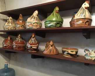 Chickens and some turkeys!  Mexican pottery