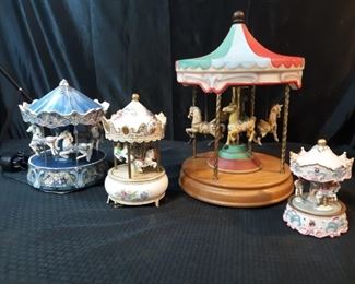 Four music carousels