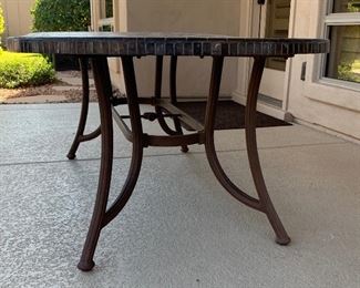 Patio Tile Top Table w/ 6 Chairs	Table: 29x42x80in Chairs:42x27x31in seat height: 18in	HxWxD