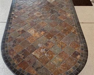 Patio Tile Top Table w/ 6 Chairs	Table: 29x42x80in Chairs:42x27x31in seat height: 18in	HxWxD