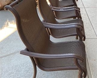 Patio Tile Top Table w/ 6 Chairs	Table: 29x42x80in Chairs:42x27x31in seat height: 18in	HxWxD