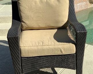 Allen + Roth All Weather Wicker Chair #2	35x34x35in seat height: 19in	HxWxD